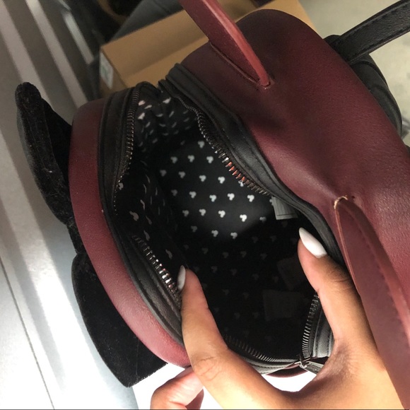 Disney Loungefly Backpack in Maroon / Burgundy (LIKE NEW) - Picture 4 of 4